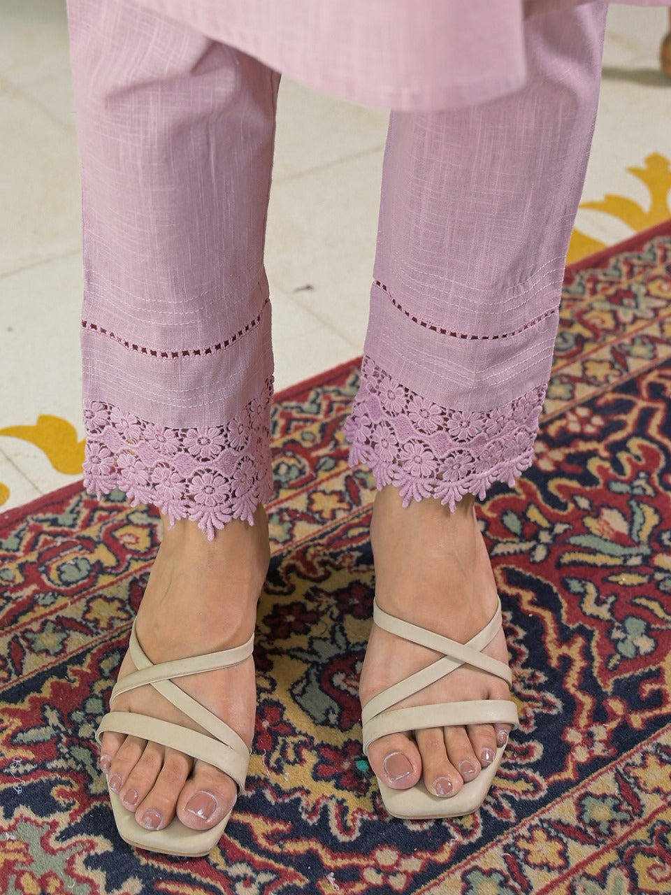 Rose Quartz Crystal Cord-Set