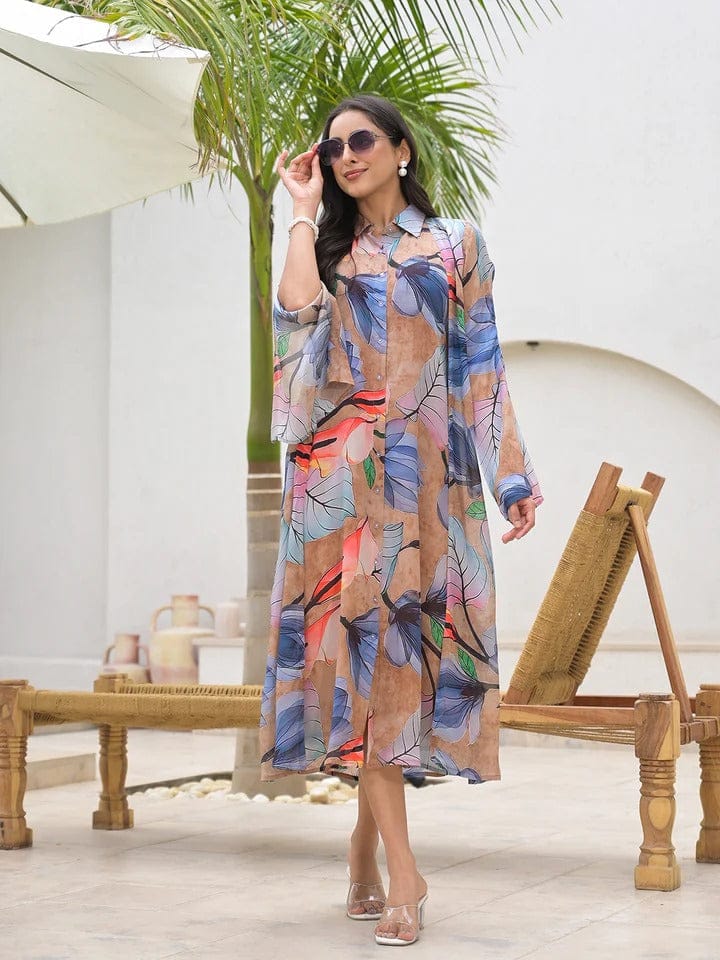 Bloom A-Line Midi Dress