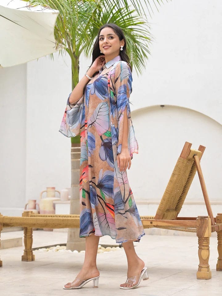 Bloom A-Line Midi Dress