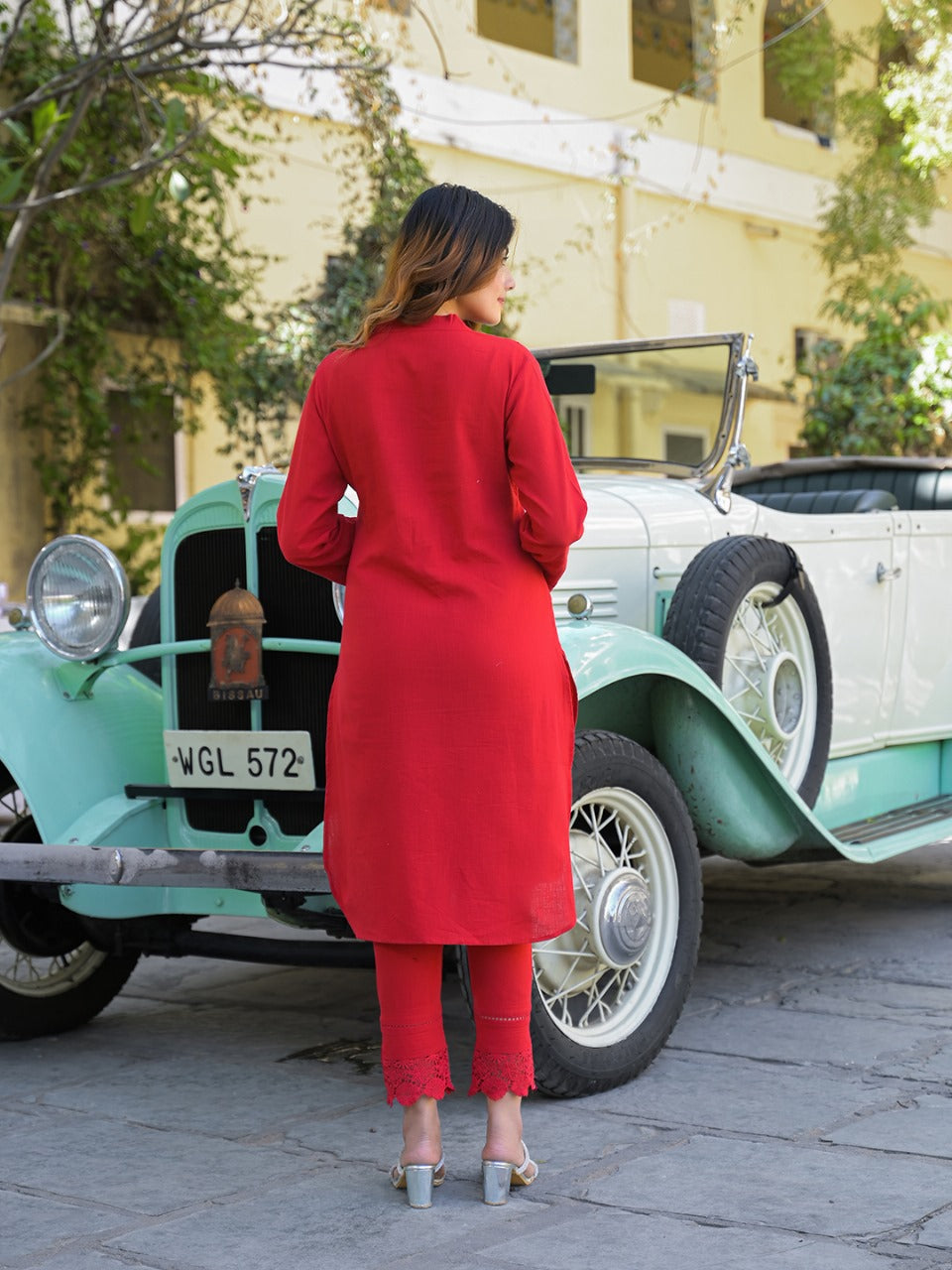 Scarlet Elegance Cotton Cord Set