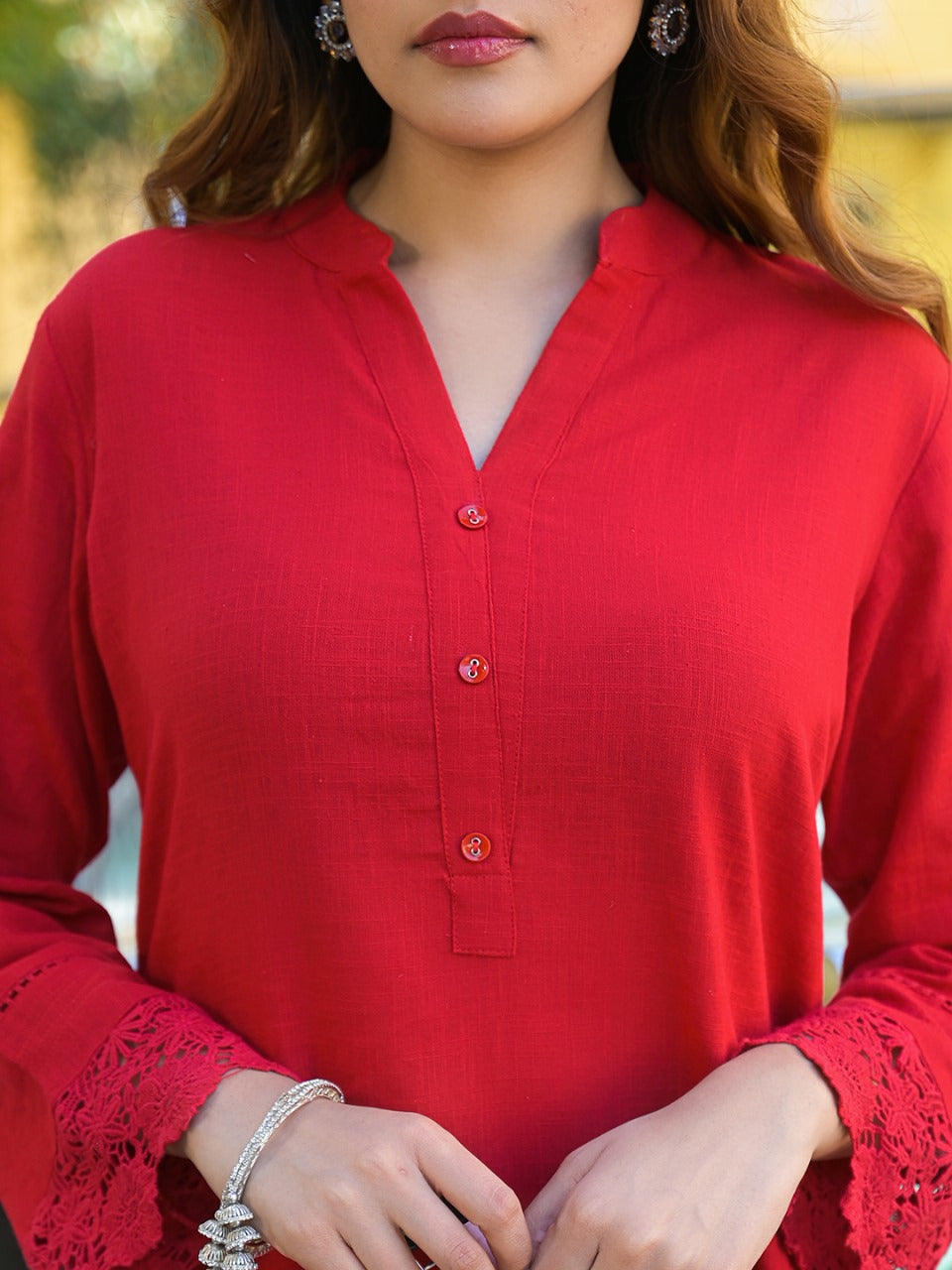 Scarlet Elegance Cotton Cord Set