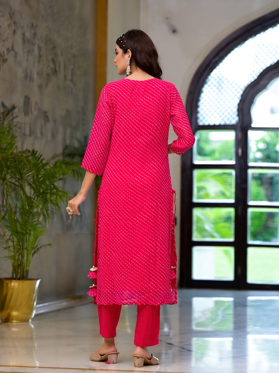 Regal Rani Pink Embroidered Kurta Set