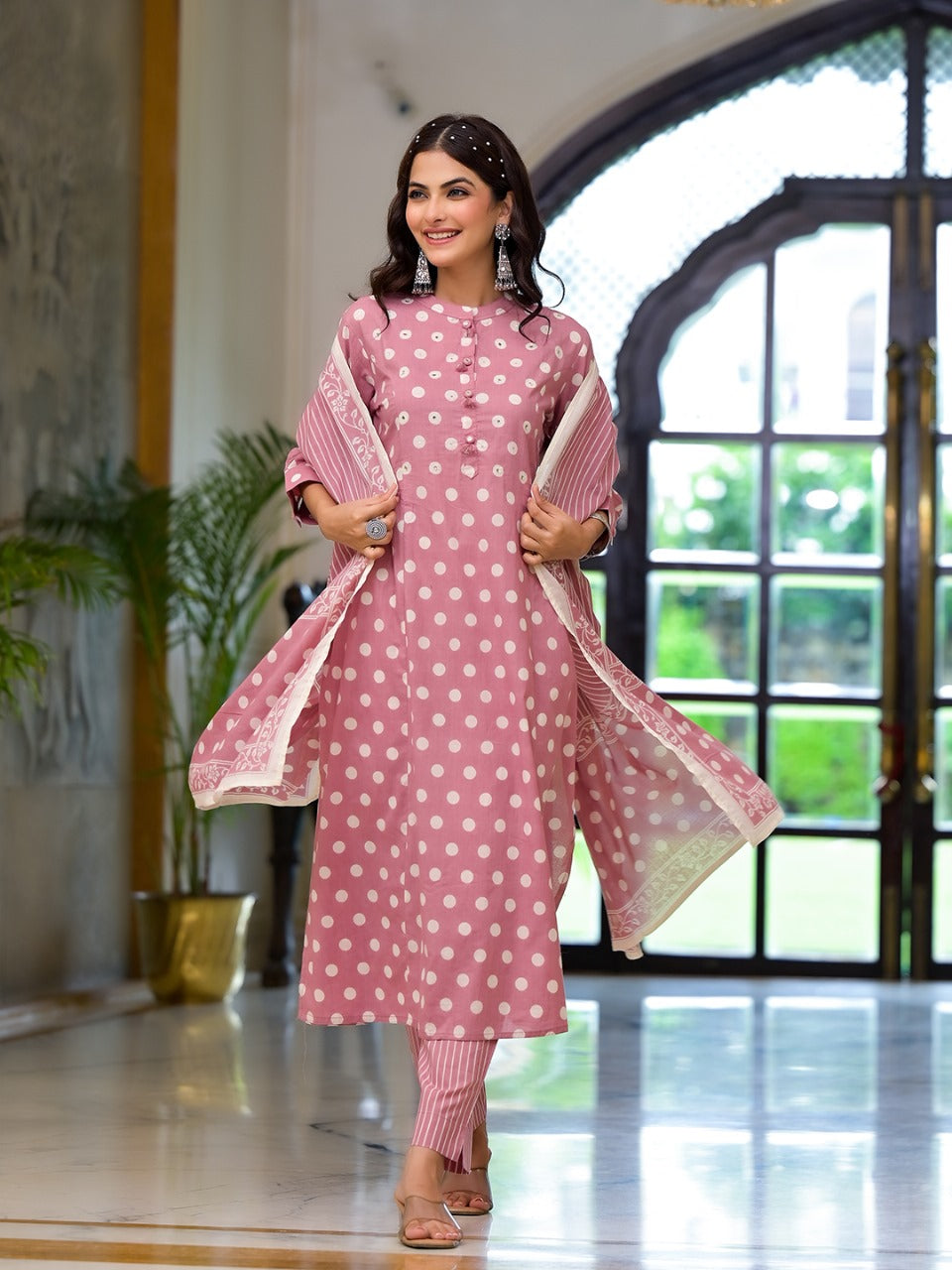Blossom Grace Cotton Kurta Set
