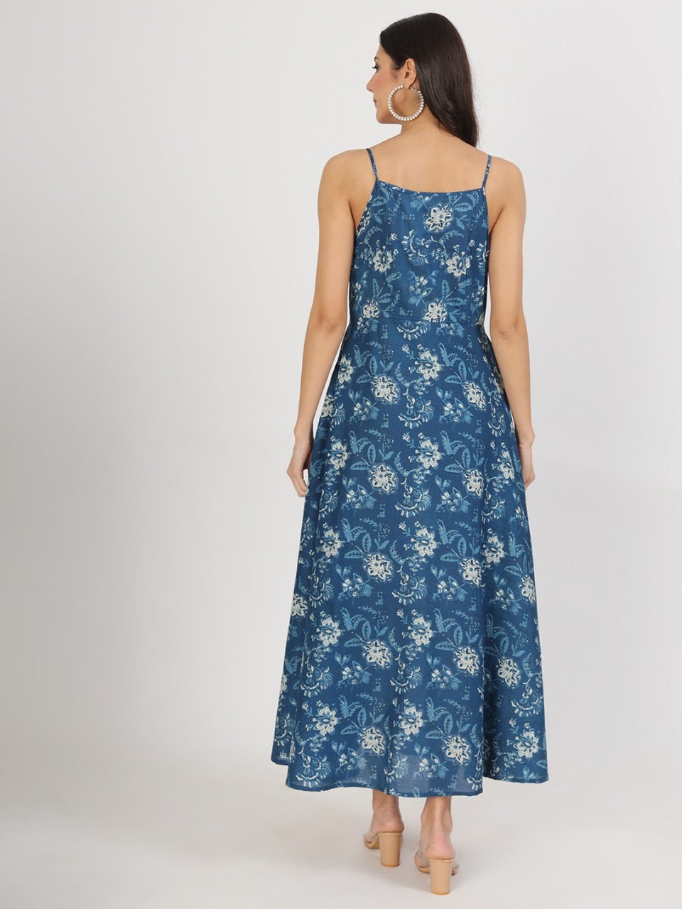 Indigo Charm Fit & Flare Dress