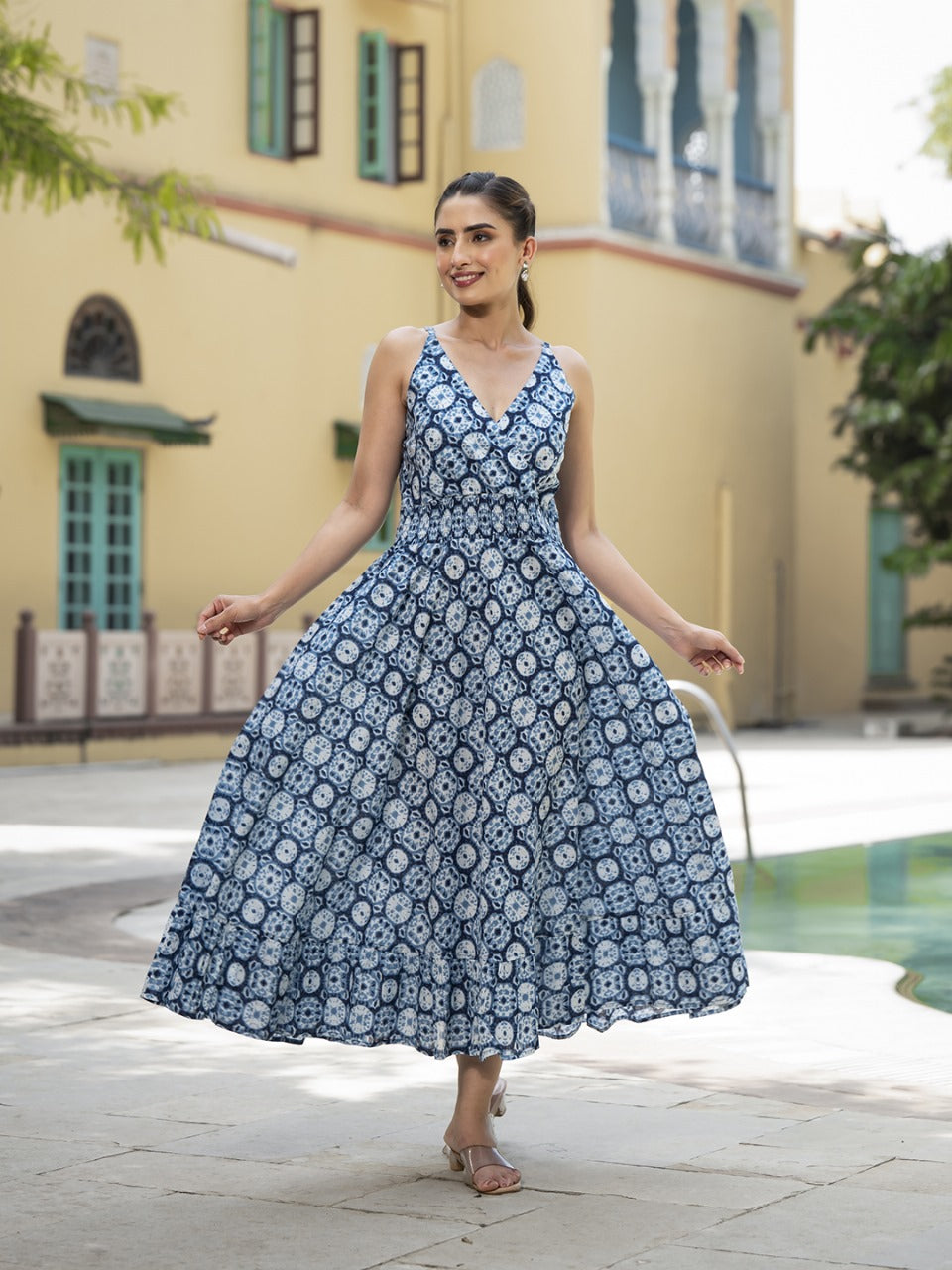 Celeste Bloom Fit & Flare Dress