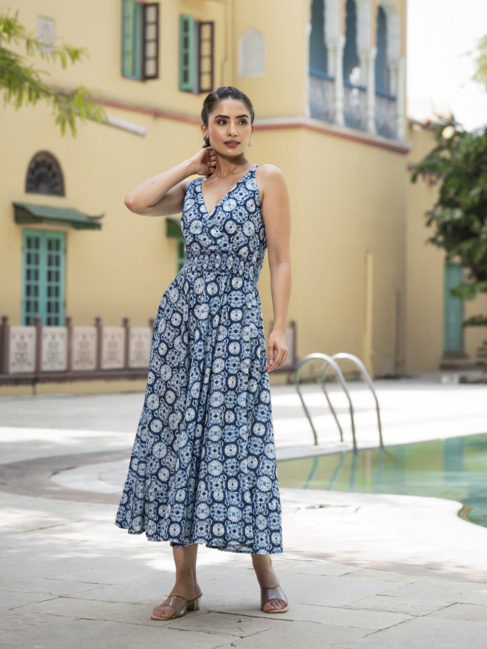 Celeste Bloom Fit & Flare Dress