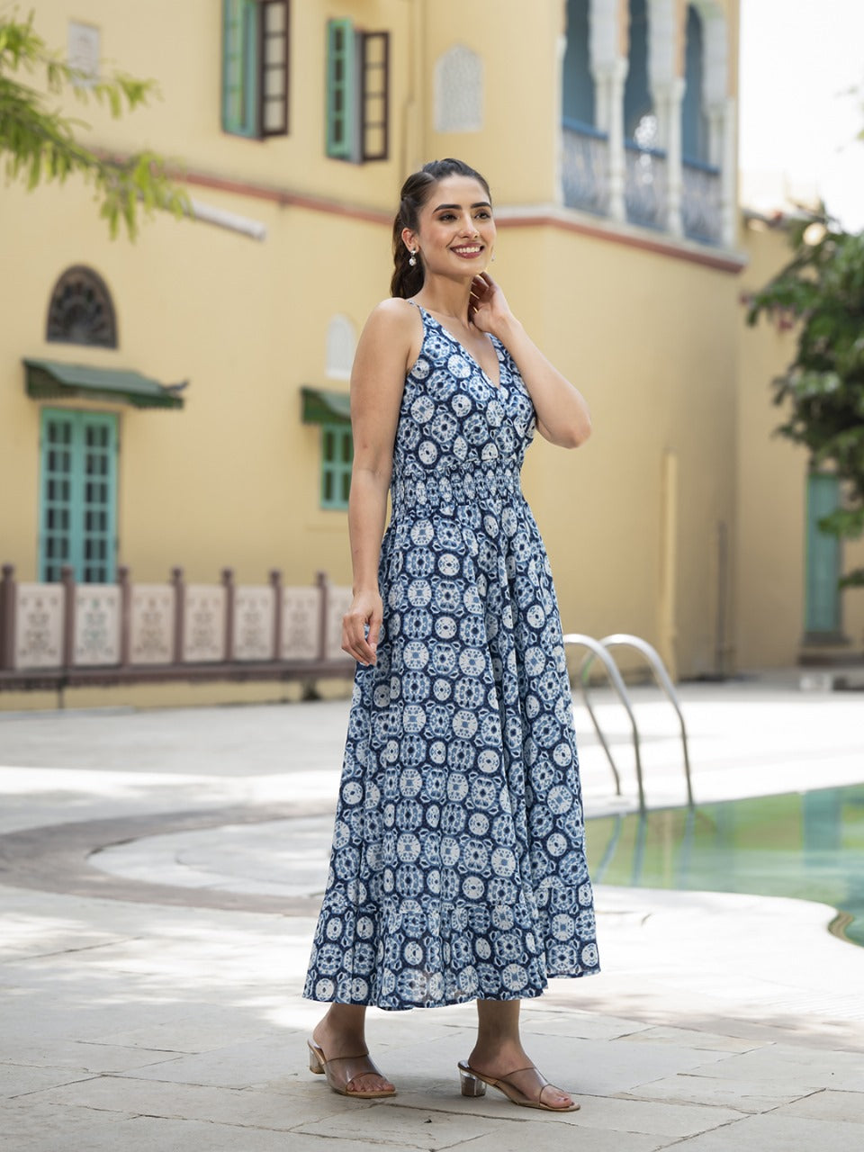 Celeste Bloom Fit & Flare Dress