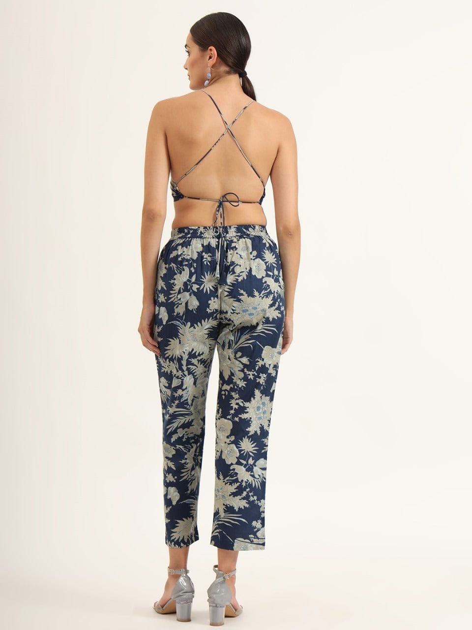 Midnight Breeze Printed Cotton Cord-Set