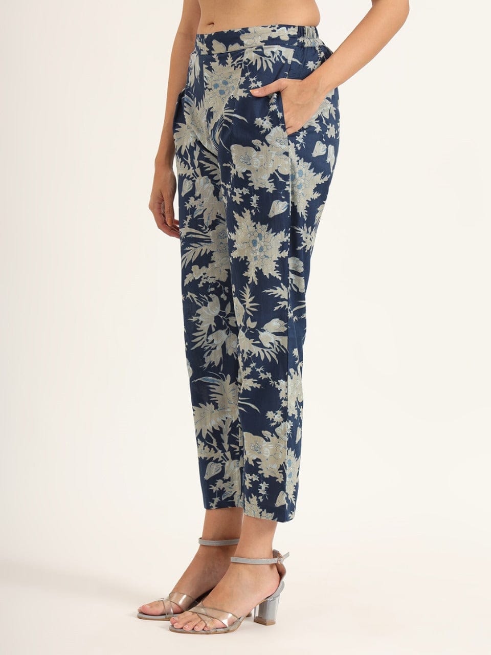 Midnight Breeze Printed Cotton Cord-Set