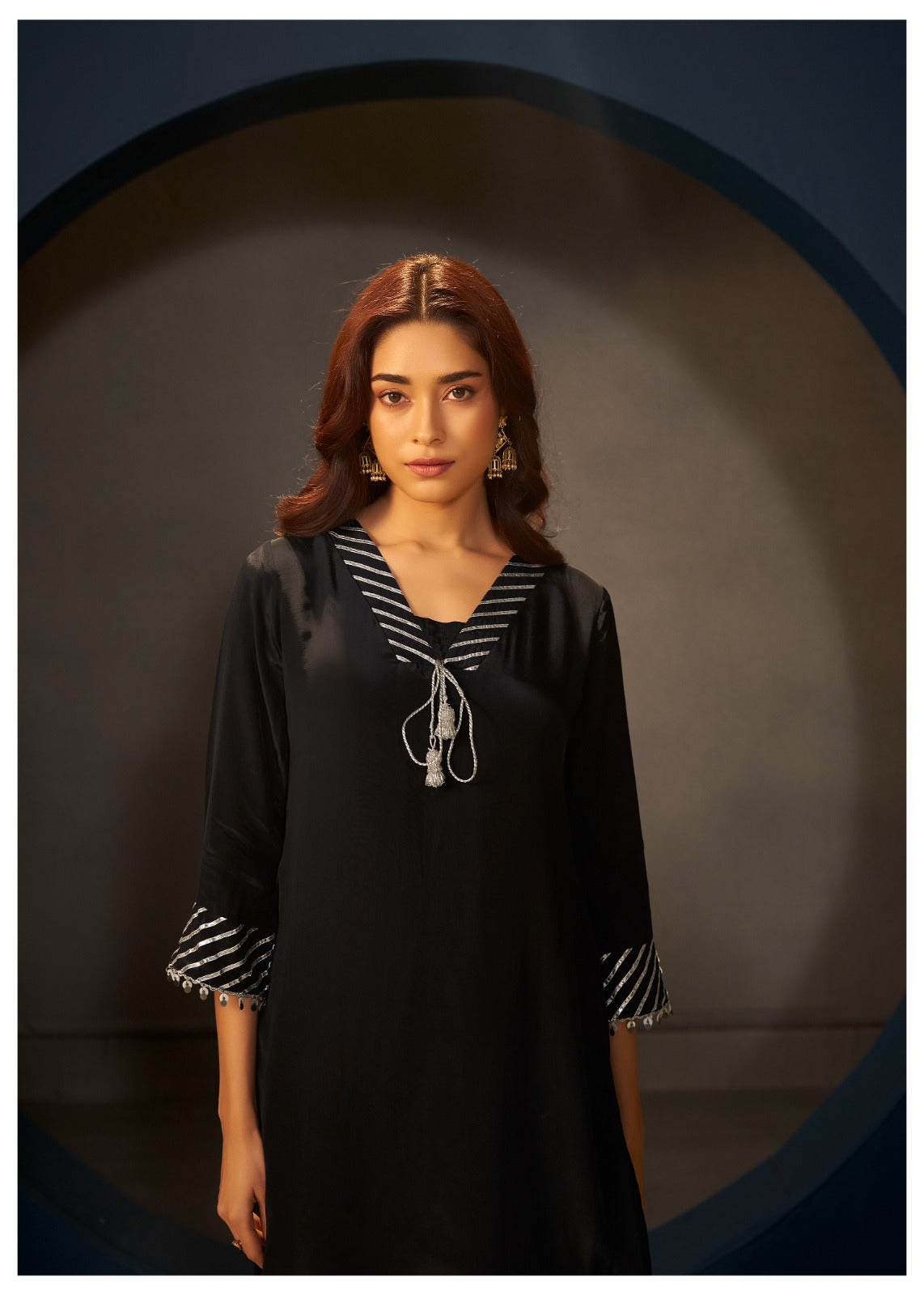 Black crystal dress
