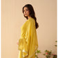 Yellow Cryslal Crape dress