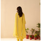 Yellow Cryslal Crape dress