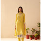 Yellow Cryslal Crape dress