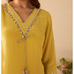 Yellow Cryslal Crape dress