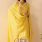 Yellow Cryslal Crape dress