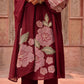 RUBY RED EMBRELED DRESS